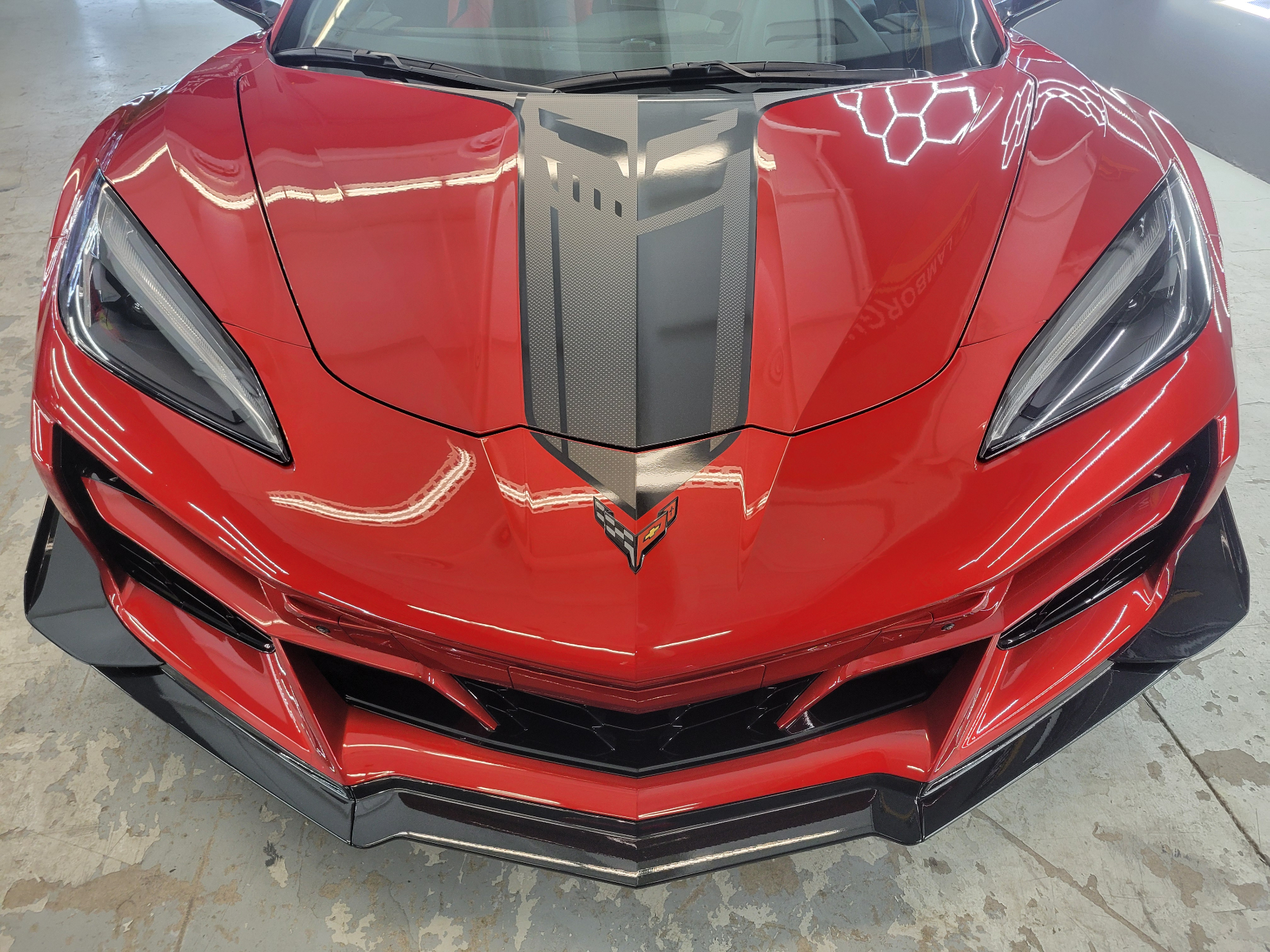 Red Corvette with 5-year ceramic coating protection Scottsdale AZ
